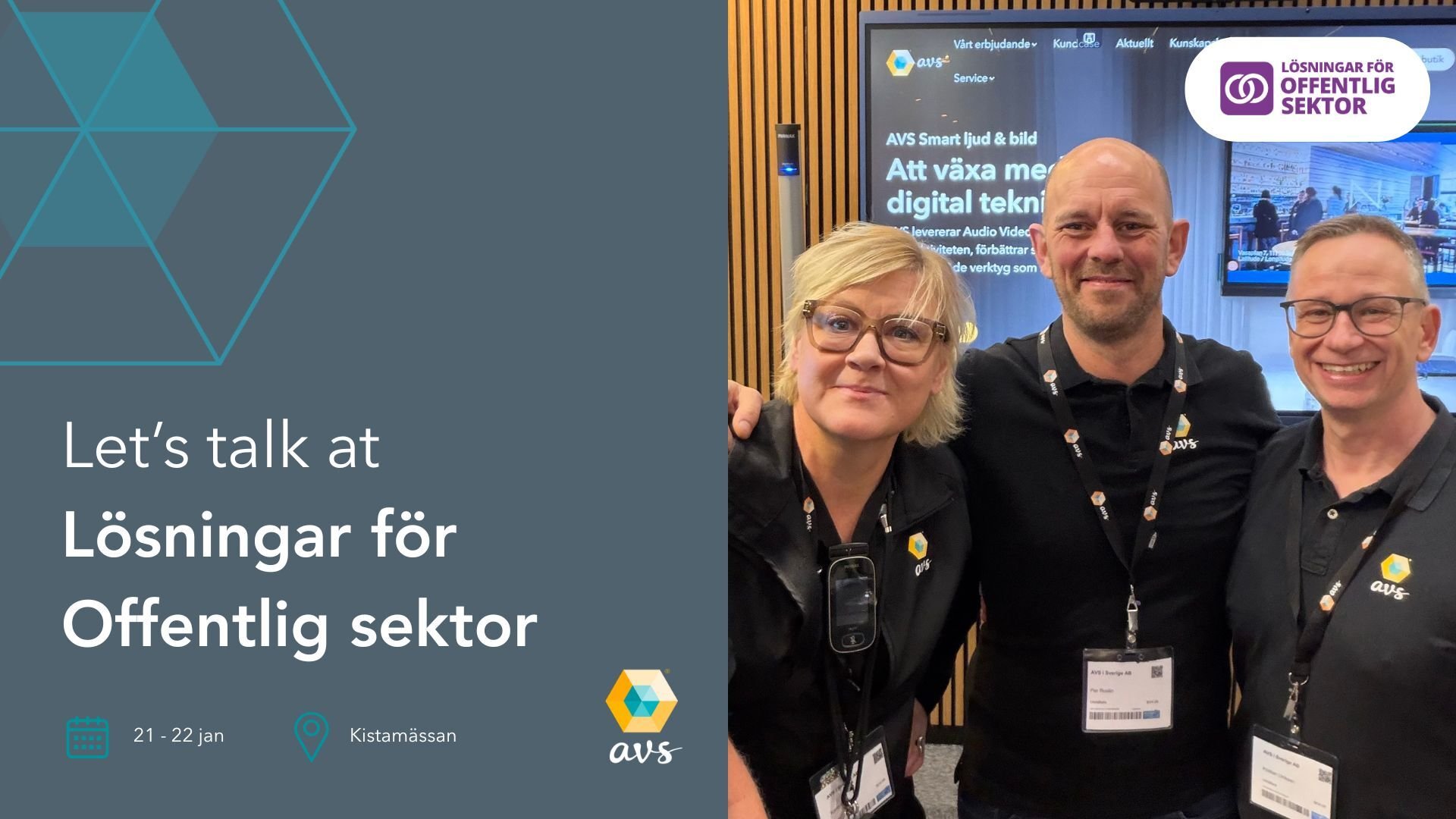 AVS exibitors at Lösningar för offentlig sektor 2026