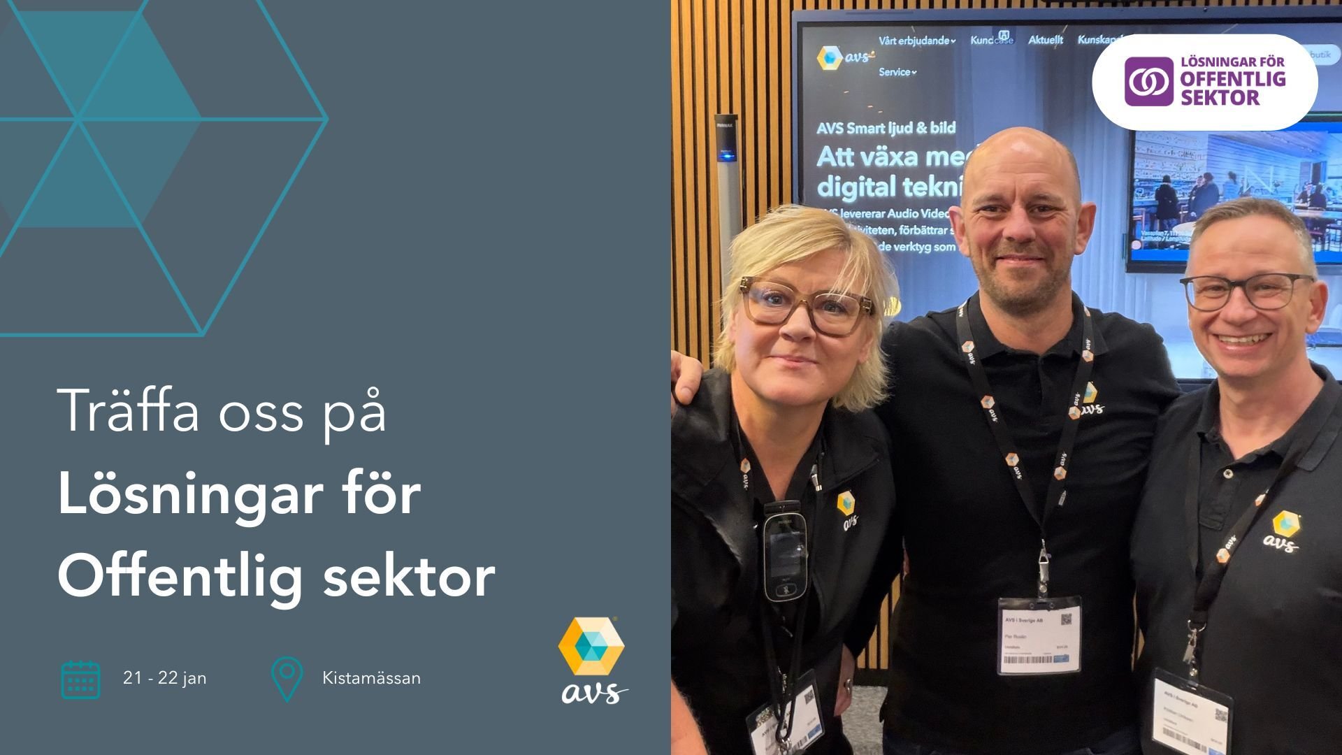 AVS utställare på Lösningar för Offentlig Sektor 2026