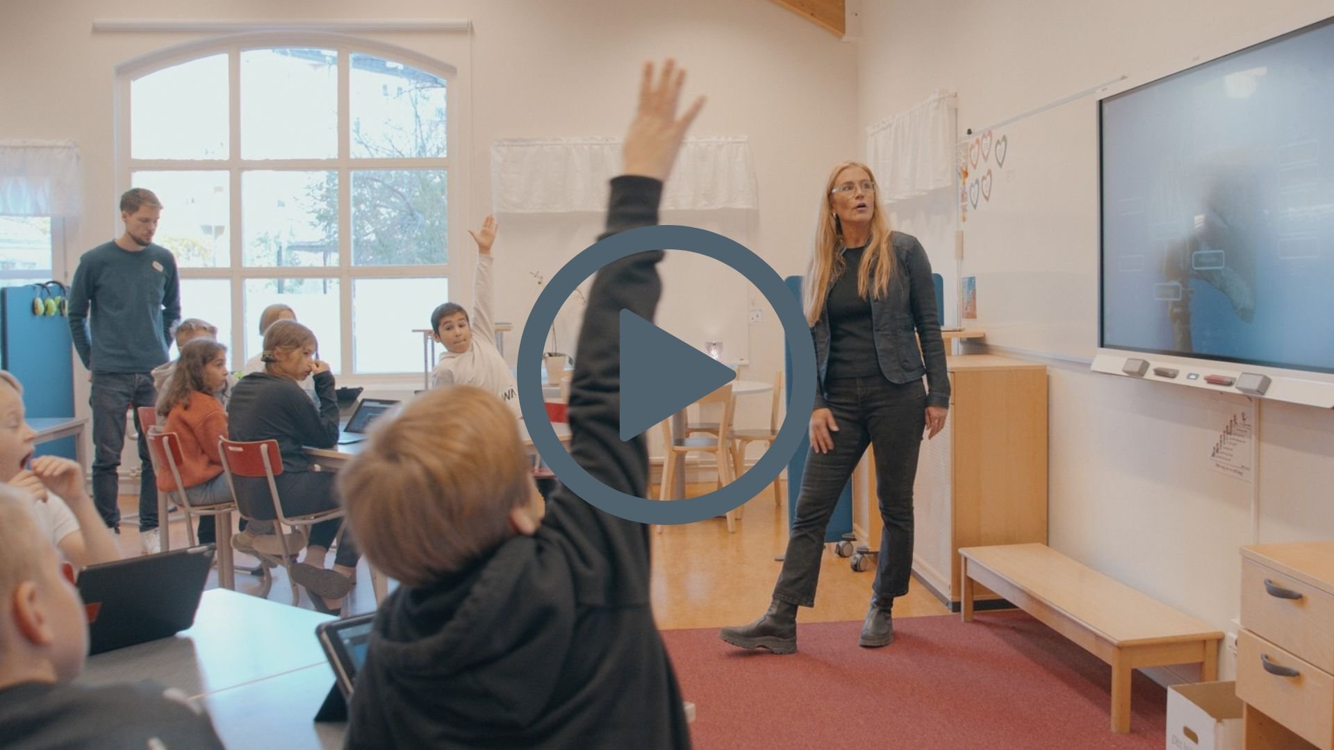 SMART Board i alla klassrum på Karlbergs skola i Stockholm