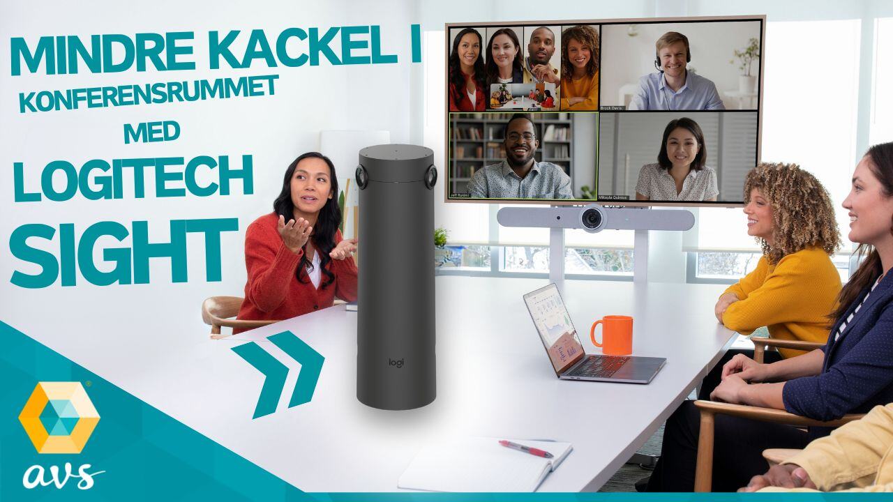 Mindre kackel i konferensrummet med Logitech Sight mötesrumskamera