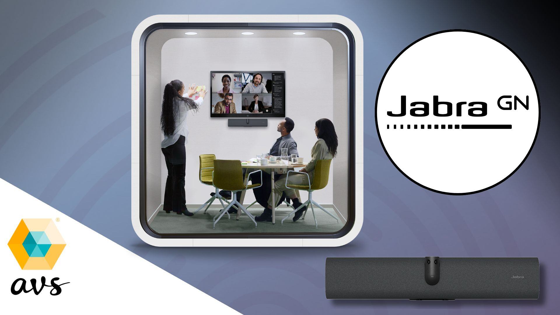 Jabra PanaCast 40 VBS videobar för det lilla konferensrummet