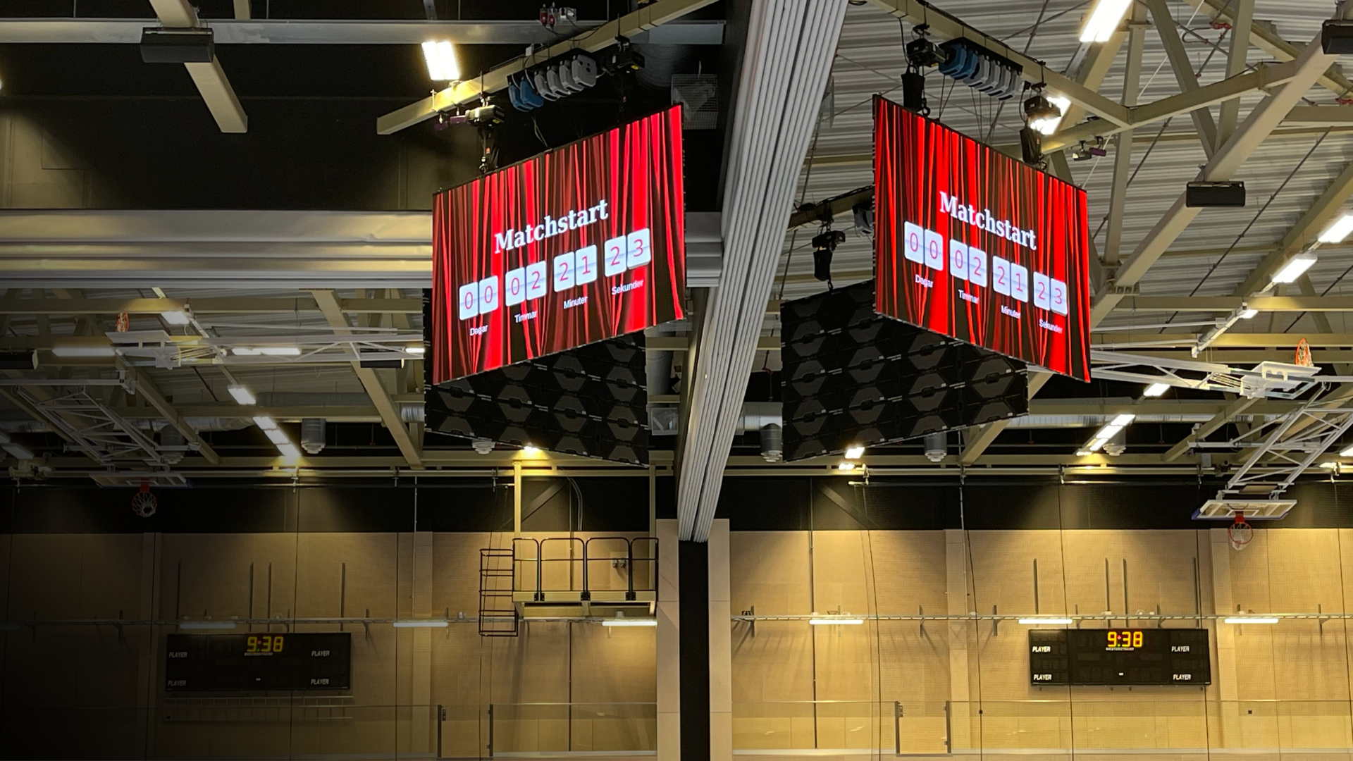 AVS installerar AV-teknik skärmar till idrottshallar och sporthallar